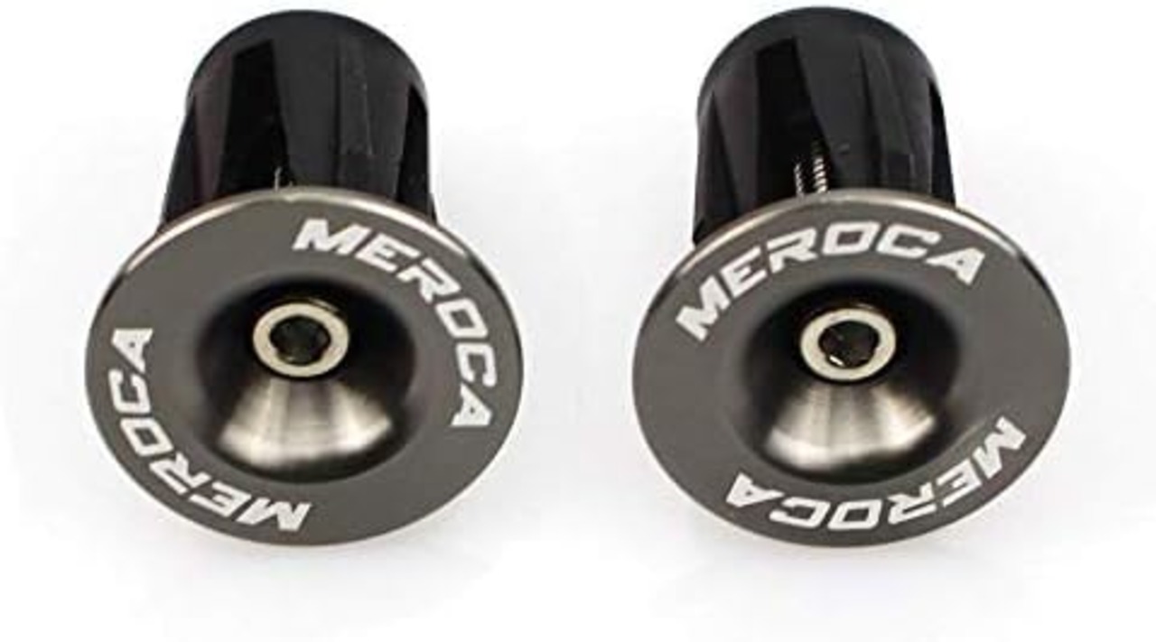 LANODO 自転車 バーエンドキャップ ロードバイク ハンドル エンドキャップ 1ペア 滑り止め 軽量 耐久性 アルミニウム