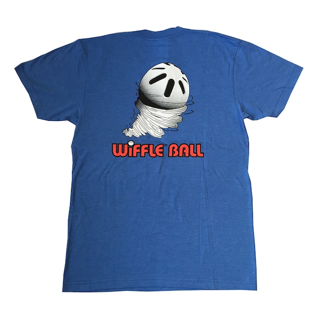 ウィッフルボール ロゴ入り Tシャツ スクリューボール ブルー WIFFLE Ball