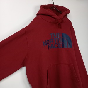 ノースフェイス　プルオーバー　スウェット　パーカー　フーディー　裏起毛　プリント