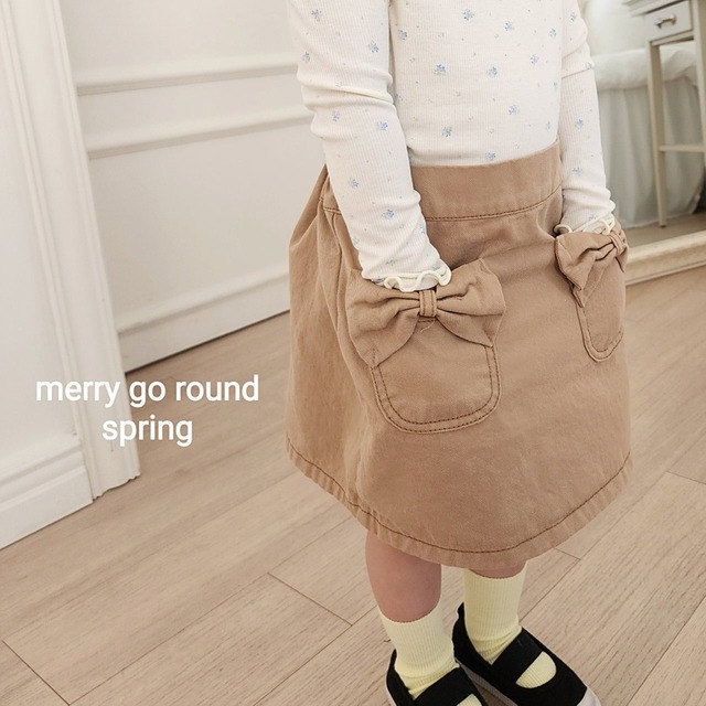 【即納】merry go round / Ribbon mini skirt
