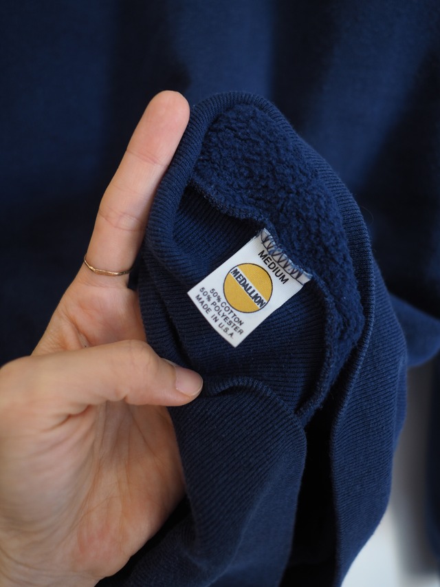 1980’s USA MEDALLION Cotton Polyester Sweat Parker／M