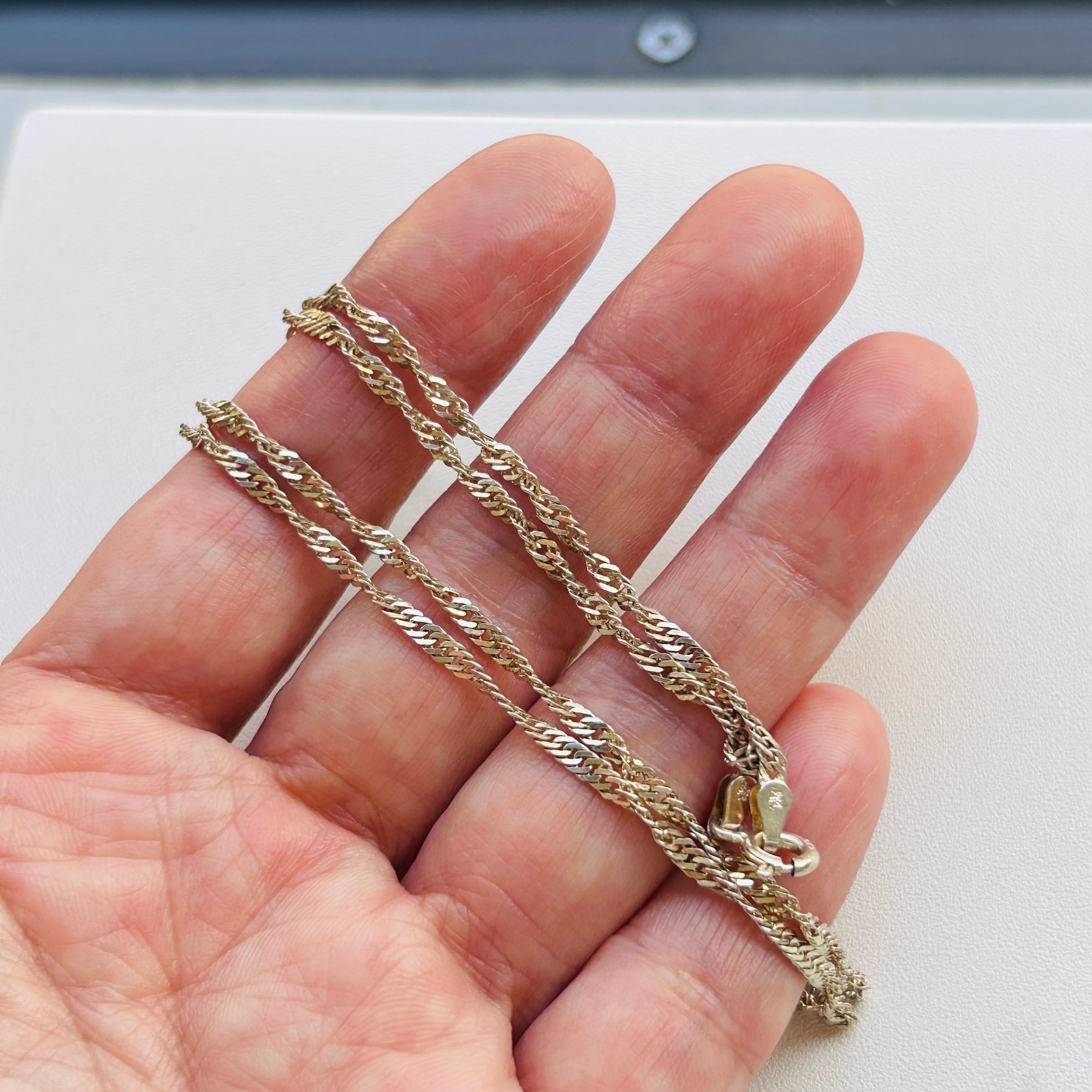 Italy シルバー925 キヘイツイストチェーン（51cm） | Milo Antiques