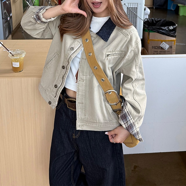 ミリタリーテイストワークジャケット R00984