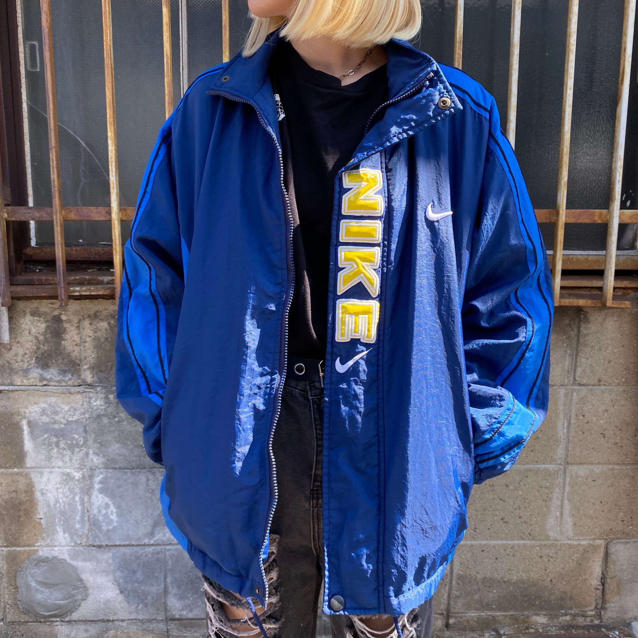 90年代〜00年代 NIKE ナイキ スウォッシュ バックロゴ刺? ナイロン 