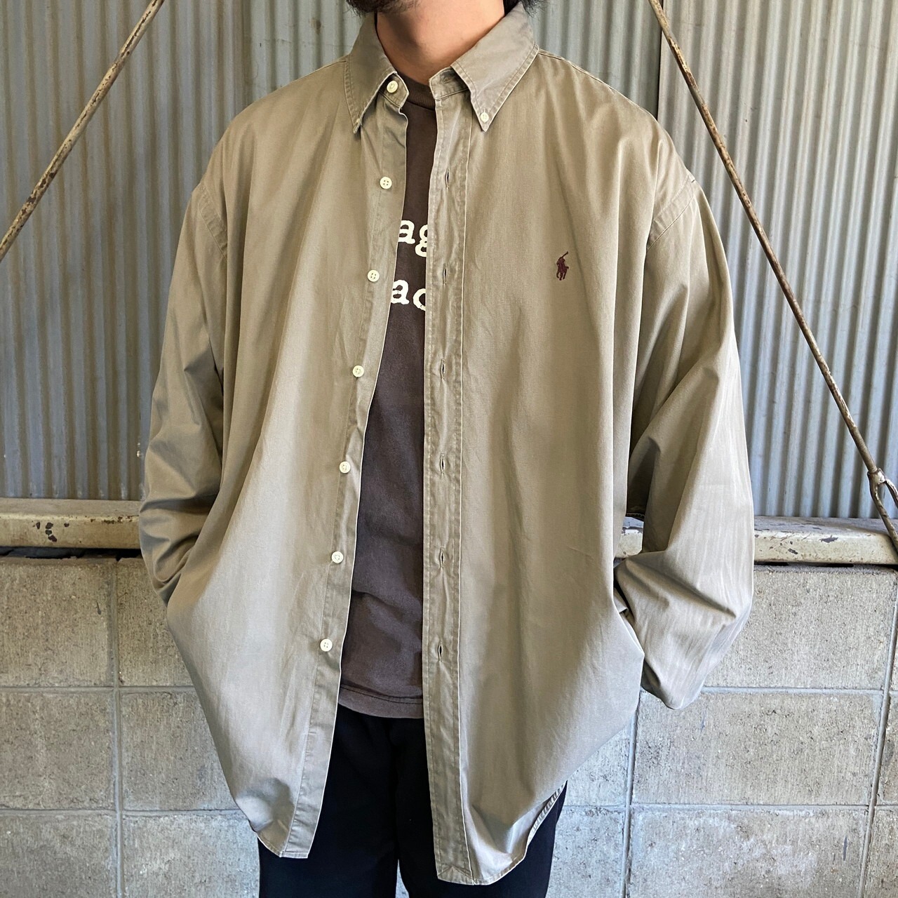 90年代 Ralph Lauren ラルフローレン BLAKE ボタンダウンシャツ メンズ 