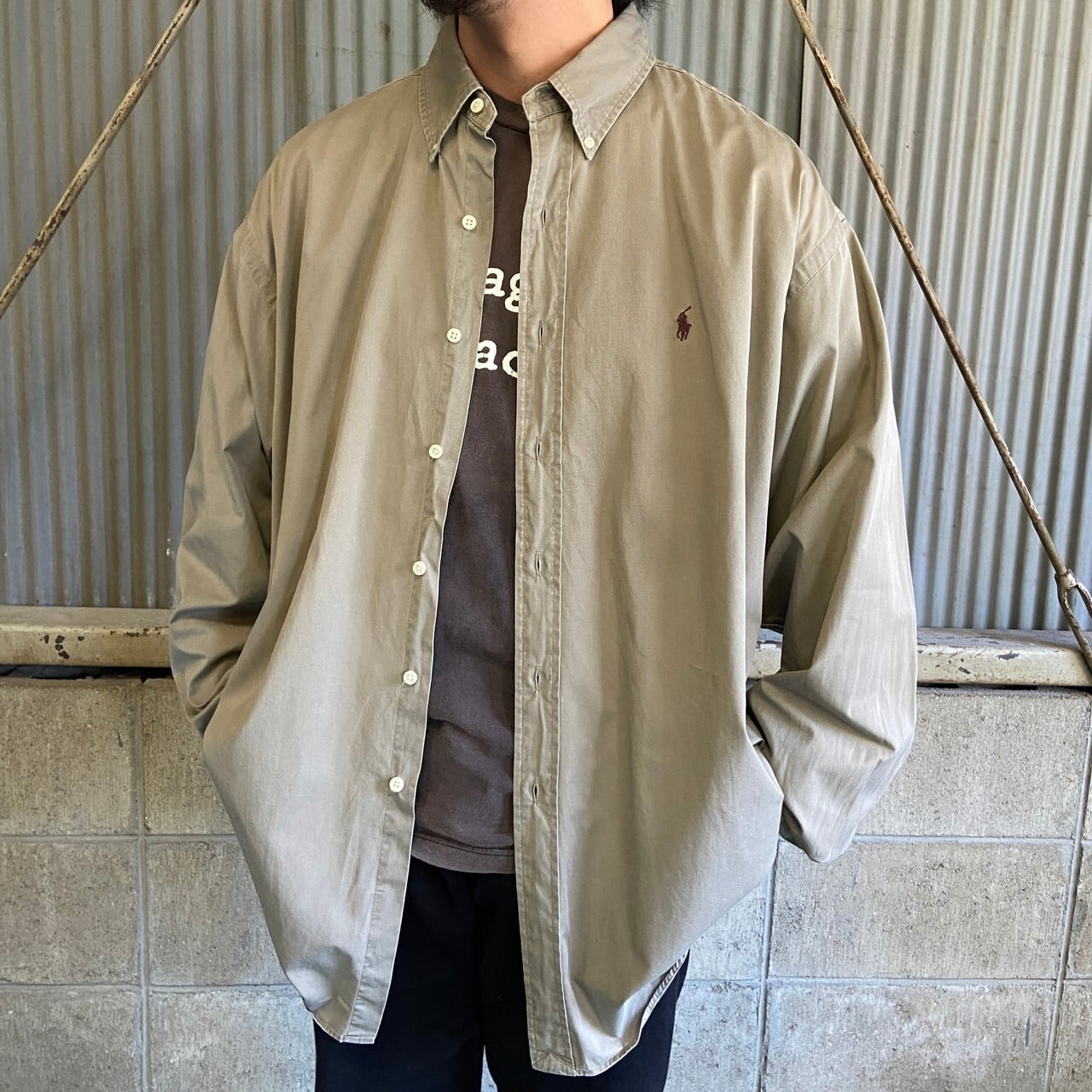 90年代 Ralph Lauren ラルフローレン BLAKE ボタンダウンシャツ メンズ 
