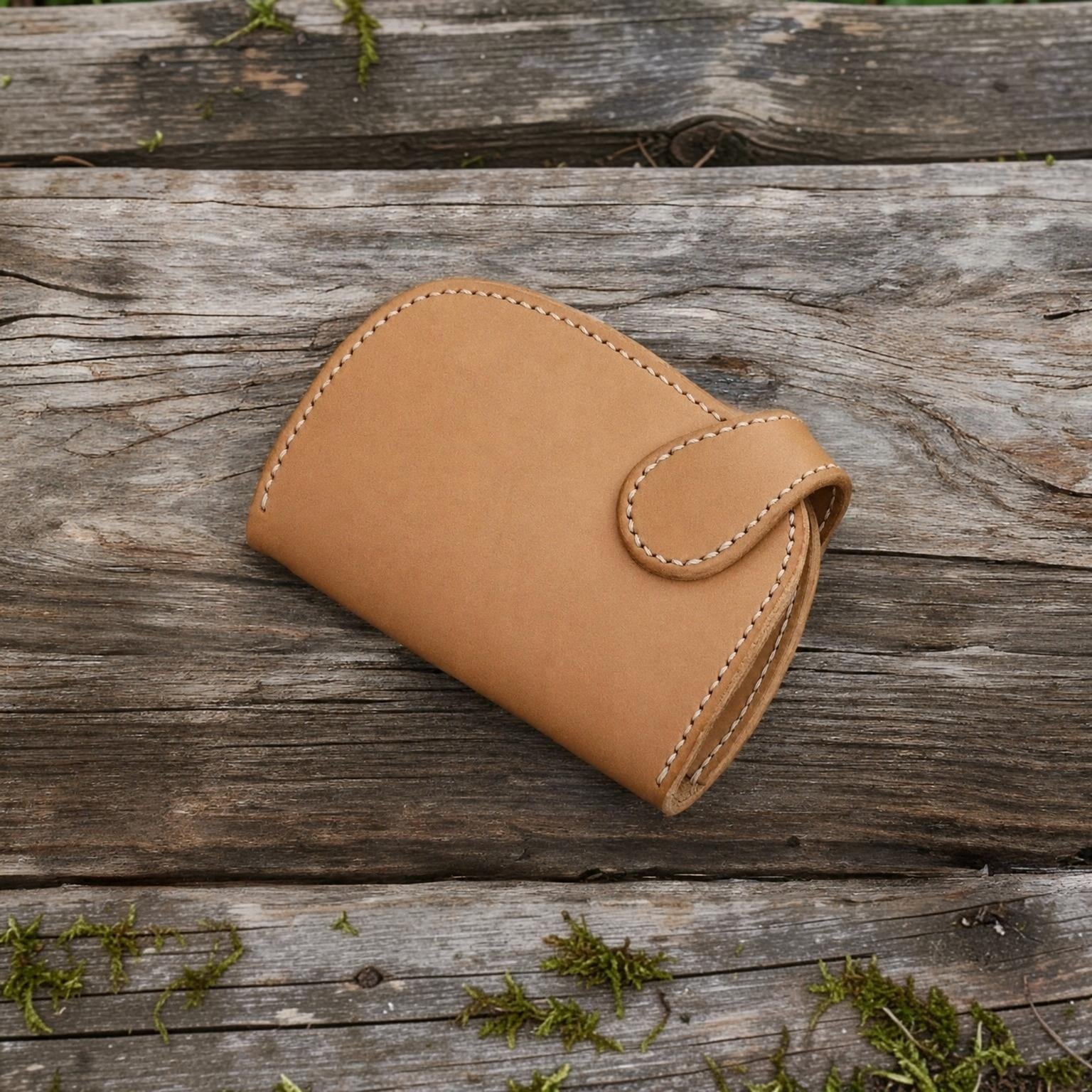 受注製作】本革コンチョハーフ財布 | Babylonica Leather Craft