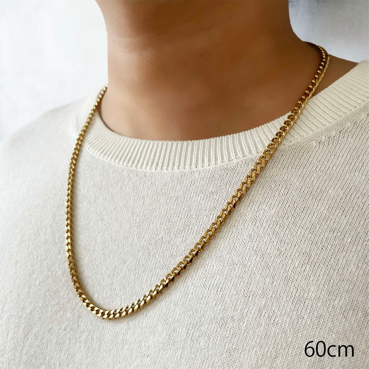 Chain Necklace　Six-sided Single〈 Slender 〉