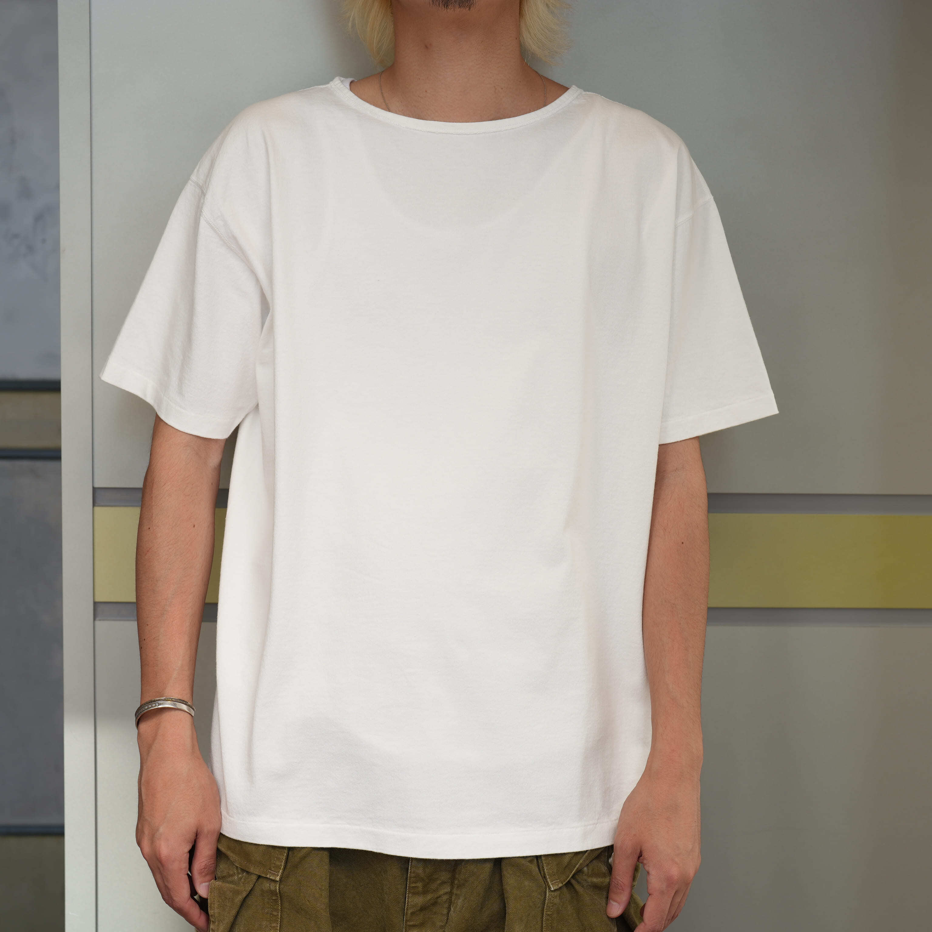 Indian Hill Knitting Service(インディアンヒルニッティングサービス) "US Naval T-Shirts" -WHITE-