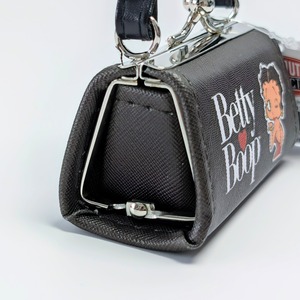 ✨️❦カバンに付けたら超ラブリー❦✨️【 Betty Boop ベティー・ブープ 】『 BLACK 』ミニ パース / ミニポーチ / ピルケース / コスメ / 小銭入れ〚アメリカン雑貨 アメトイ〛