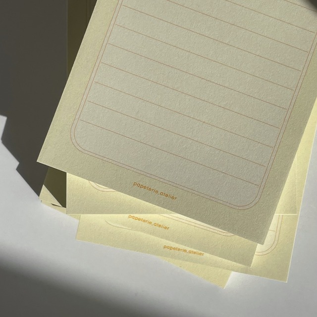 papeterie.atelier 〔line memo -yellow-〕