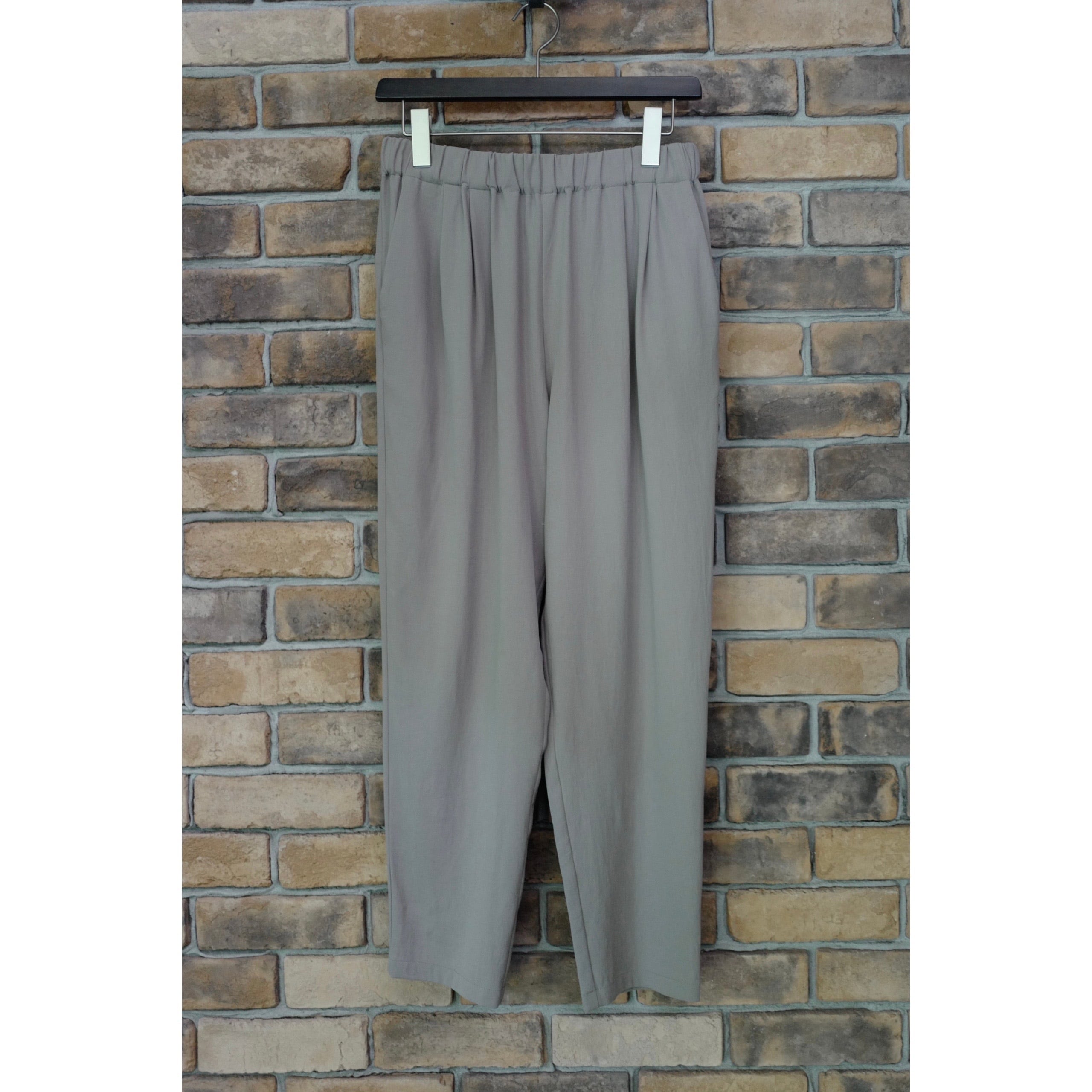 evam eva ｜cotton tuck pants (gray, black) | robin ASO