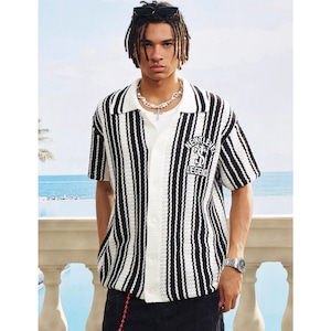【DRIP6771】STKD Mesh Stripe Polo