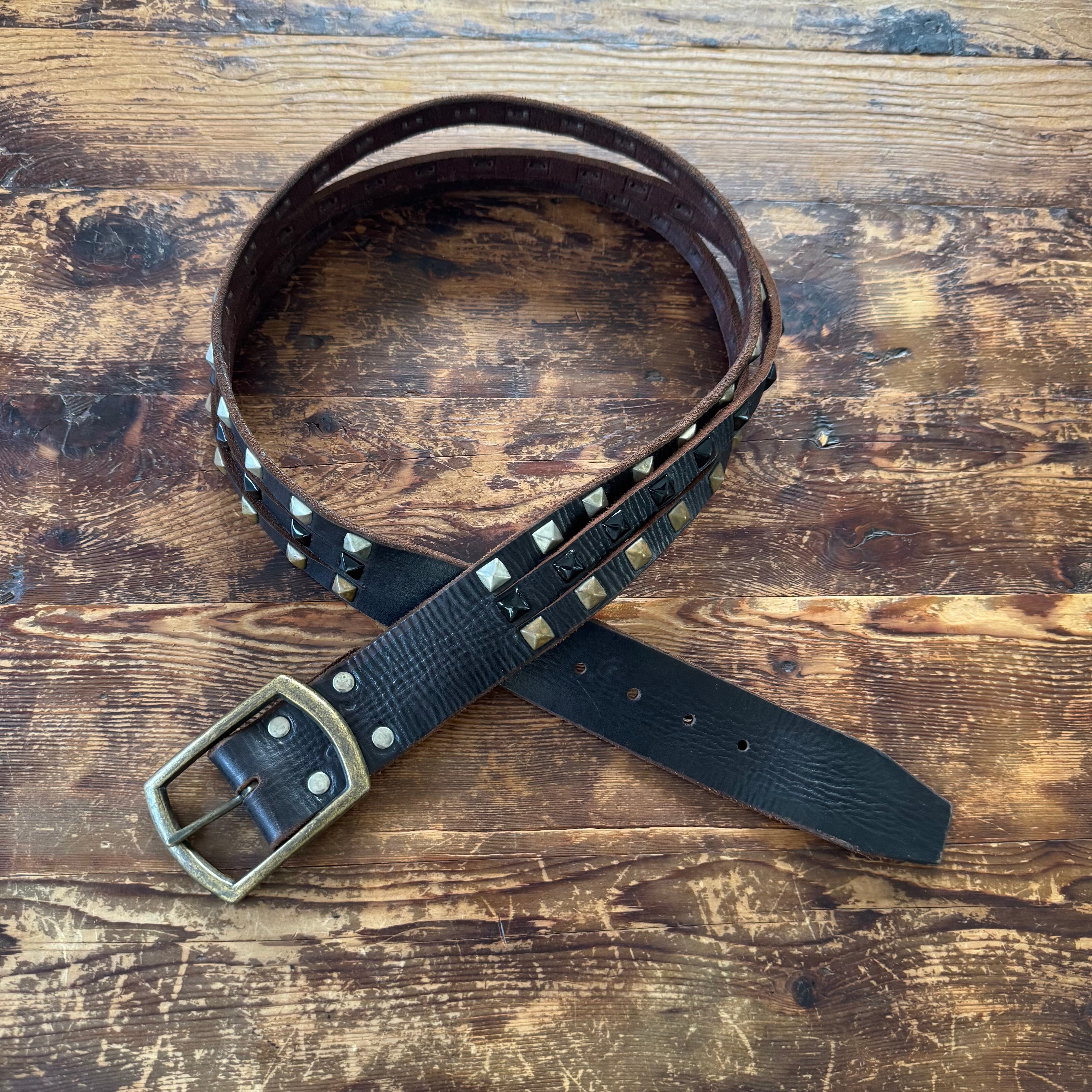 DEADSTOCK Split Pyramid Studded Belt 34