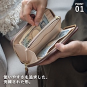 ウォレット ラウンドジップ2 カウハイド