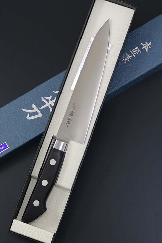 安来鋼 牛刀180ミリ 木製ハンドル 濡らさ