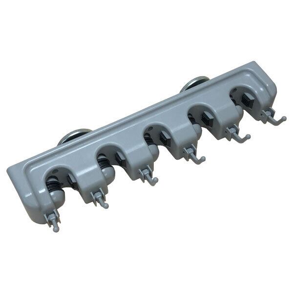 マルチハンガーマグネットタイプ 1個 背面にマグネットが付いていて簡単設置 AR-1223 AR1223 背面マグネット付きで簡単設置・最大ホウキ5本収納可能 aro