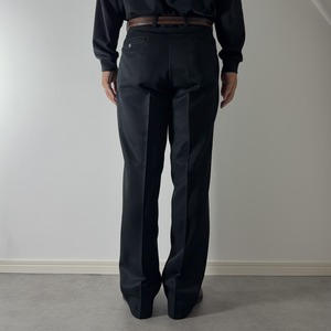 80s Levi's ACTION SLACKS BLACK "made in USA" [W33.5L29.5相当] 古着