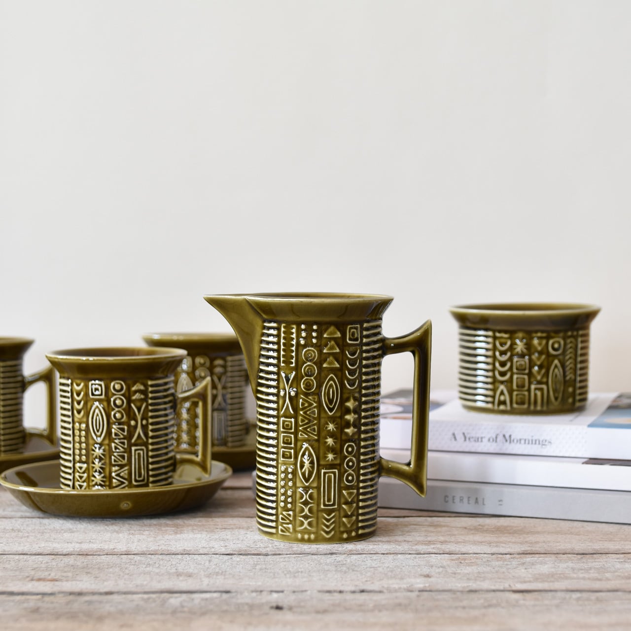 レア PORTMEIRION Cypher サイファー コーヒーポット 英国 ヴィンテージ 食器 ビンテージ イギリス ポートメリオン ブラウン 82928 Cypher サイファー コーヒーポット グリーン｜ポートメリオン