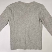 TOMMY HILFIGER トミーヒルフィガー Vネック ニット シャツ トレーナー L/ライトグレー レディース