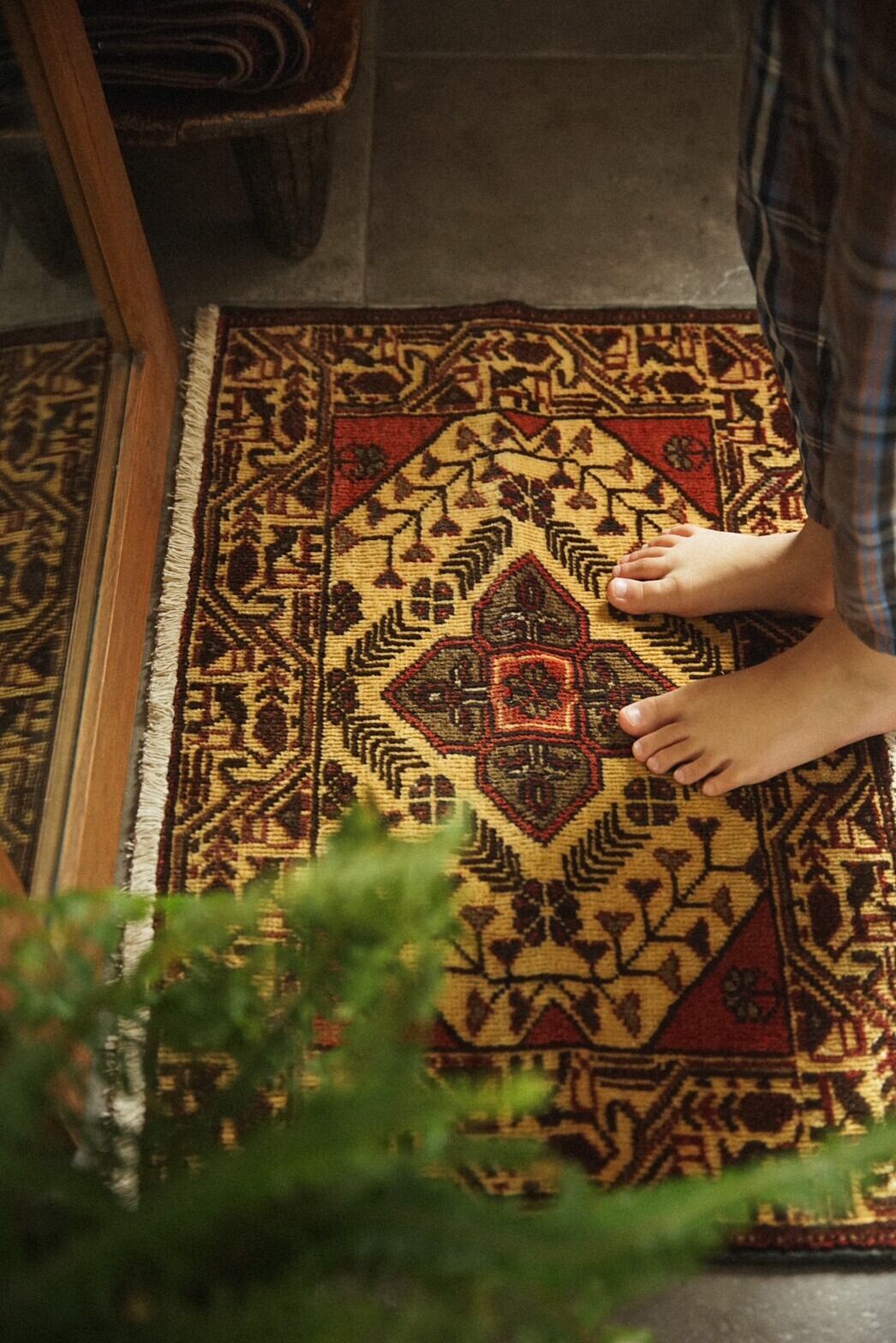 463-Vintage Baluch rug