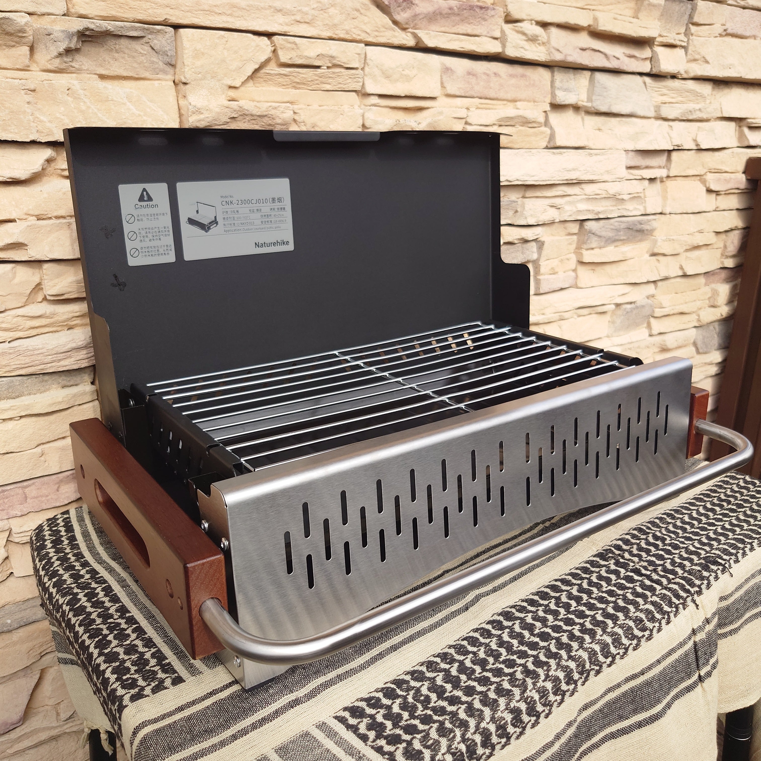 Naturehike ネイチャーハイク】トラベルグリル デスクトップ ※ブラック