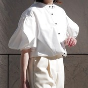 ボリュームスリーブ プルオーバー シャツ 全2色 00062