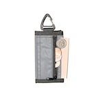 BLACK REFLECTIVE WALLET/ PACKING