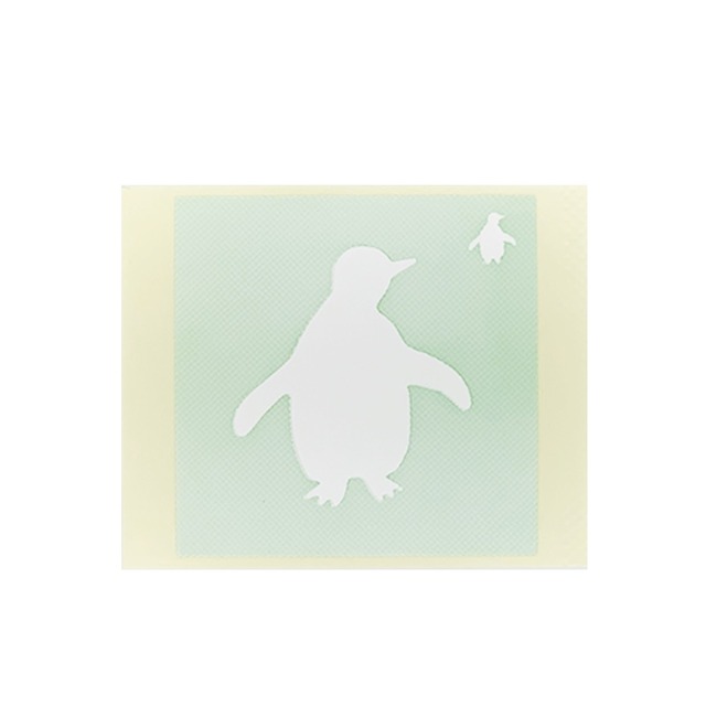 ［テンプレートシール］　　ペンギン　（10枚入）