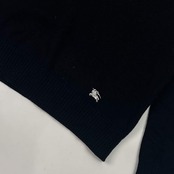 カシミヤ 羊毛 混 BURBERRY BLACK LABEL バーバリー ブラックレーベル タートルネック 長袖ニット 2/ブラック メンズ