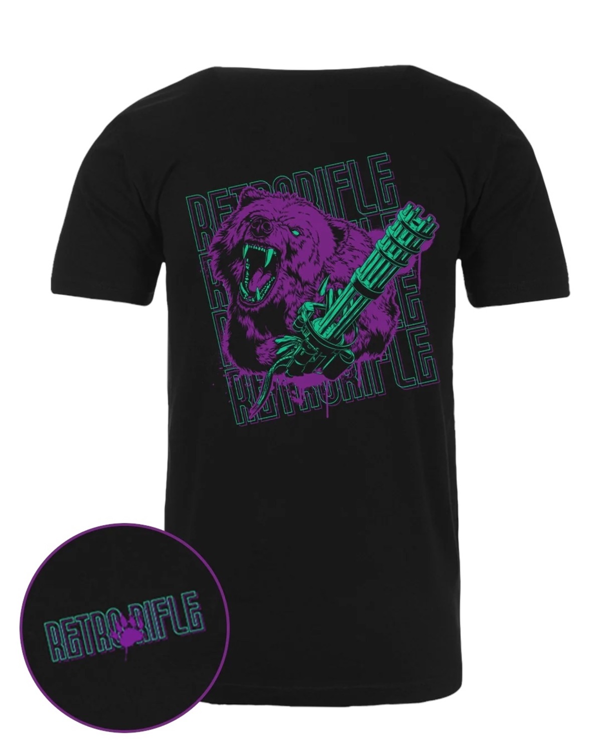 [ Retro Rifle ] Bear Arms Tee | Bala del Diablo