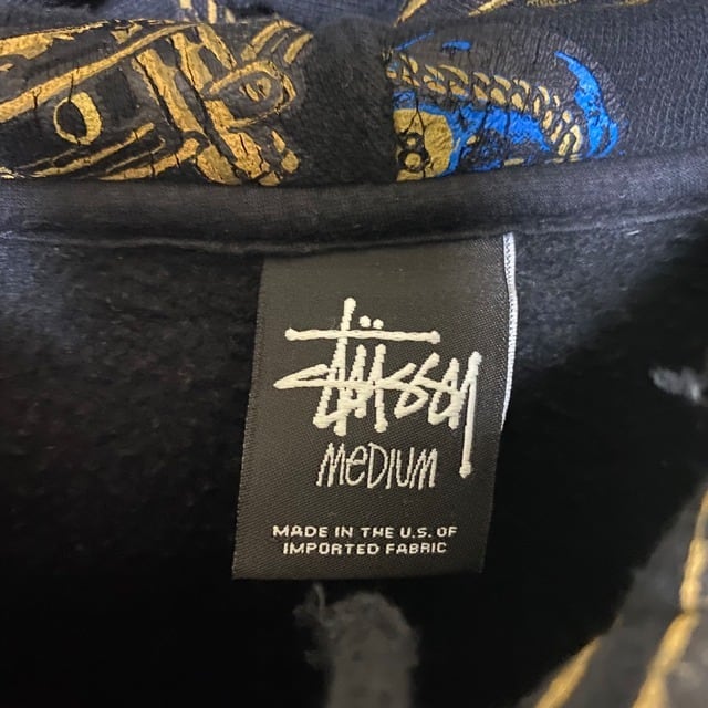 激レア STUSSY 8ボール 総柄 パーカー クレイジーパターン 希少 ...