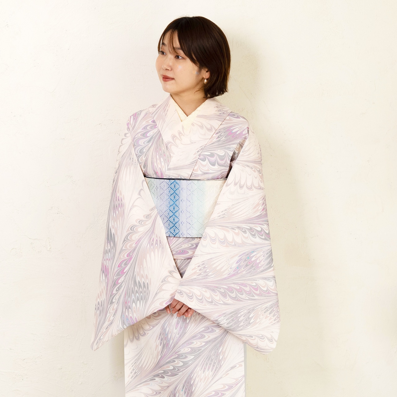 「雛鳥の温もり」ピーコック崩し柄〜セオアルファ 浴衣・夏着物・単衣