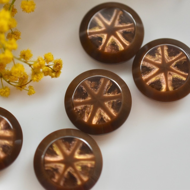 ブラウンクロスフラワー 17.5㎜