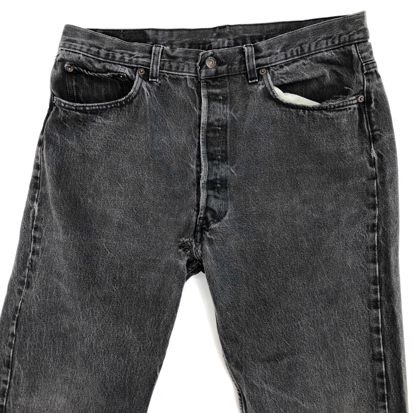 【90s USA製】美品 リーバイス 501-0660 ブラック 先染め 653 Levi's リーバイス デニムパンツ 90年代 501-0660 made in USA 刻印653