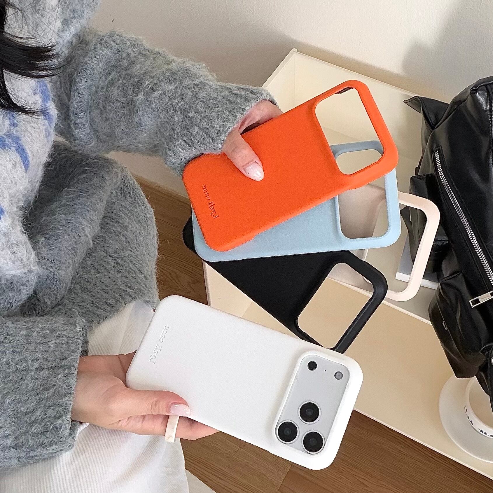 シンプル iPhone 17 16 15 14 13 ケース おしゃれ レザーケース