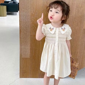 子供服 花柄 ワンピース パフスリーブ 3〜10歳 アイボリー 送料無料 キッズドレス キッズ 半袖 ミディ丈 ロングワンピース かわいい きれいめ エレガント フラワー フリル 無地 春 夏 秋 ガーリー 小学生 こども 韓国系 お出かけ 外出 きれいめカジュアル 着回し ファッション デート コーディネート 重ね着 休日 特別な日 お祝い 記念日 カジュアル 普段着 春コーデ 夏コーデ 秋コーデ 韓国 おしゃれ シンプル スタイル ゆったり 韓国ファッション キッズコーデ キッズファッション 子供