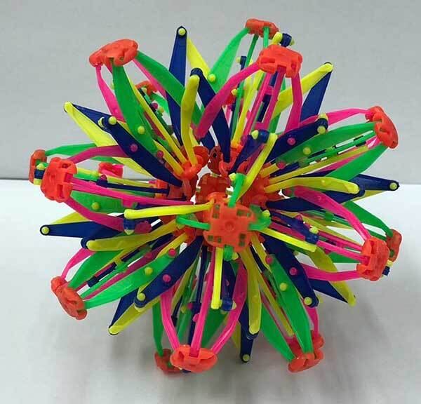 伸縮ボール小 1個（レインボー） | 株式会社 山本人形