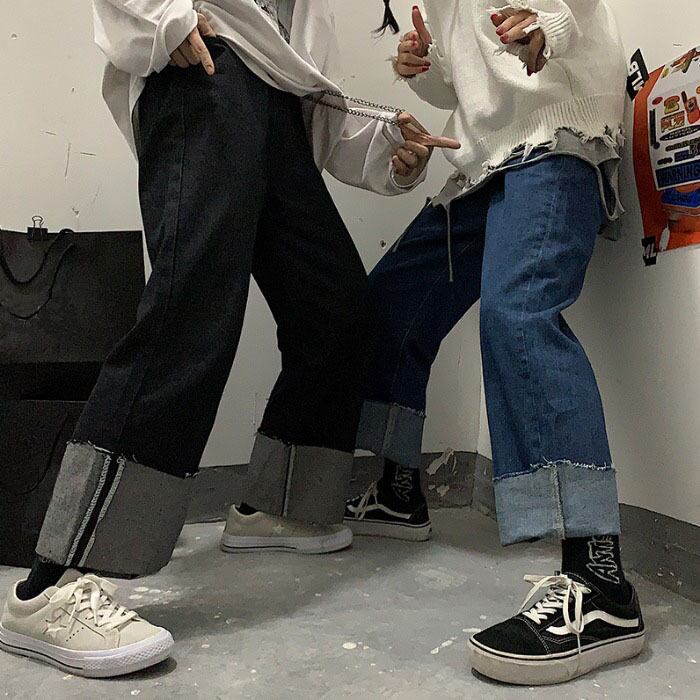 スタンダードジーンズ レディースオータムウィンター薄手ハイウェストパンツ レトロ 秋物 冬物 ケッペル57741193604