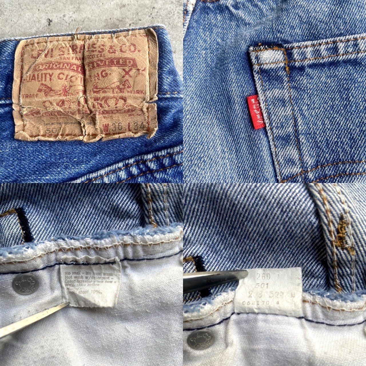 Levi's 501 赤耳 オリジナルビンテージ 80's W3339sのLevi