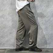 LEVI’S SLATES drape silhouette 3tuck wide slacks gray