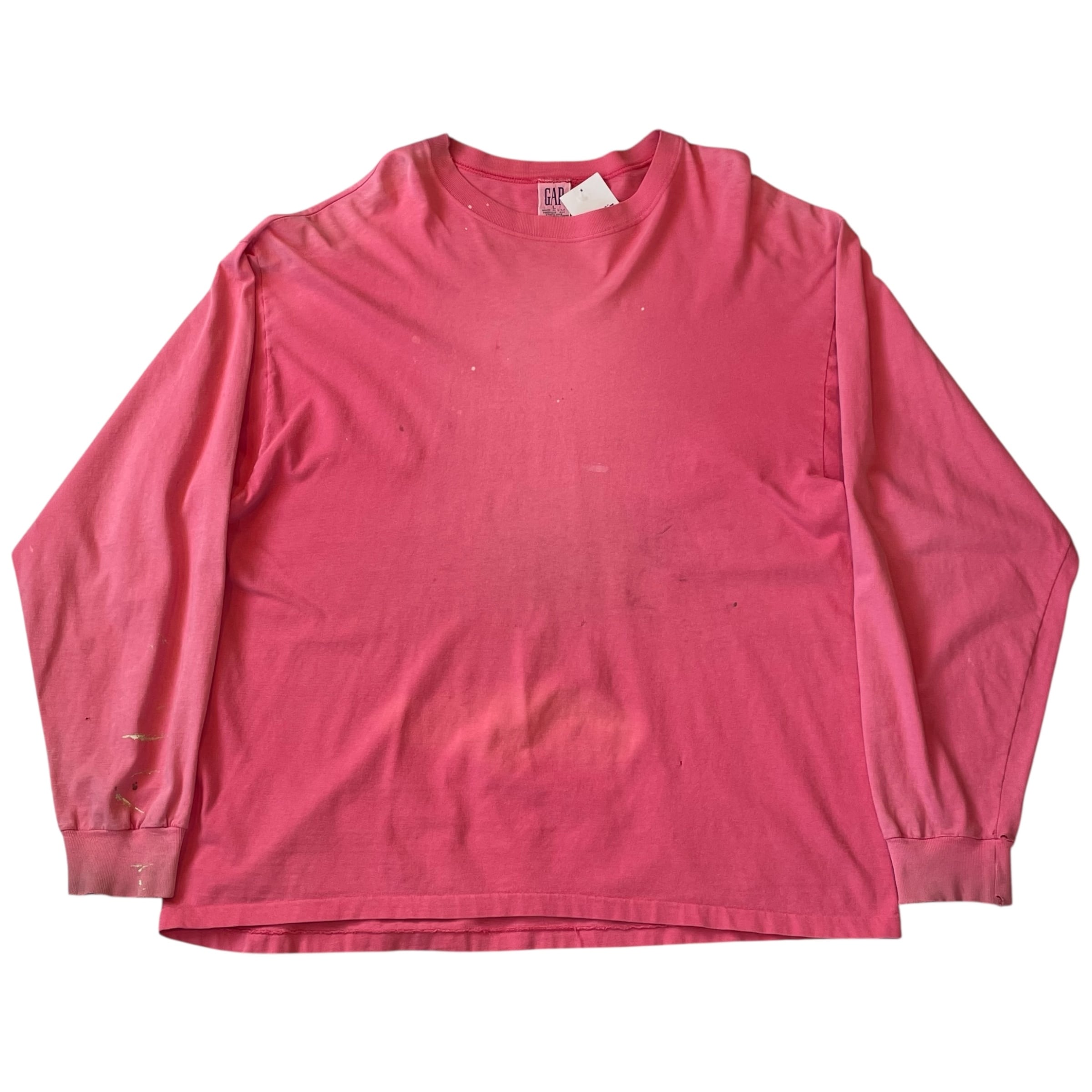 90s GAP "Pink" Fade L/S T-shirt