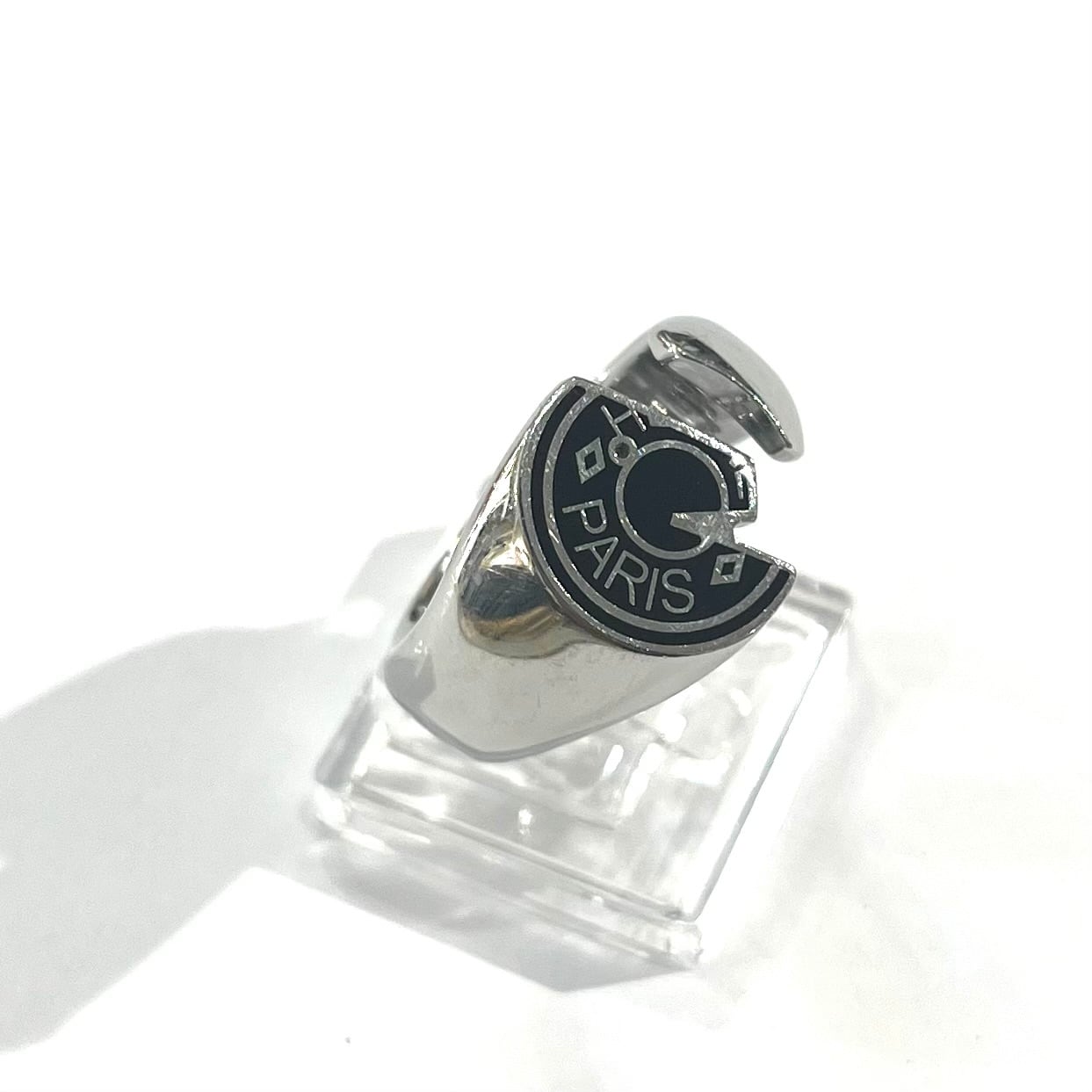 希少【HERMÈS】【17号/T58】カルーゼル リング ブラック ラッカー 希少【HERMÈS】【17号/T58】カルーゼル リング ブラック ラッカー