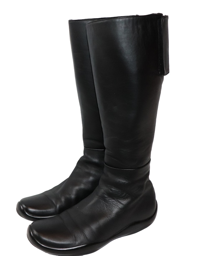 PRADA SPORT leather zip boots