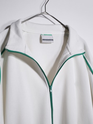 "South Pole" white×green good coloring over silhouette track jacket