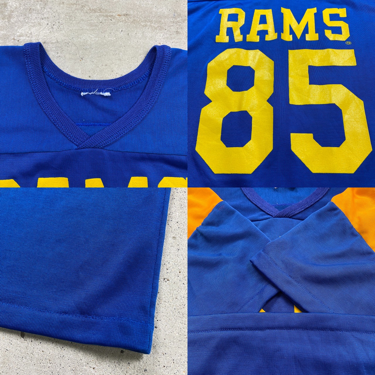 80年代 NFL ロサンゼルス ラムズ フットボールシャツ チームシャツ 