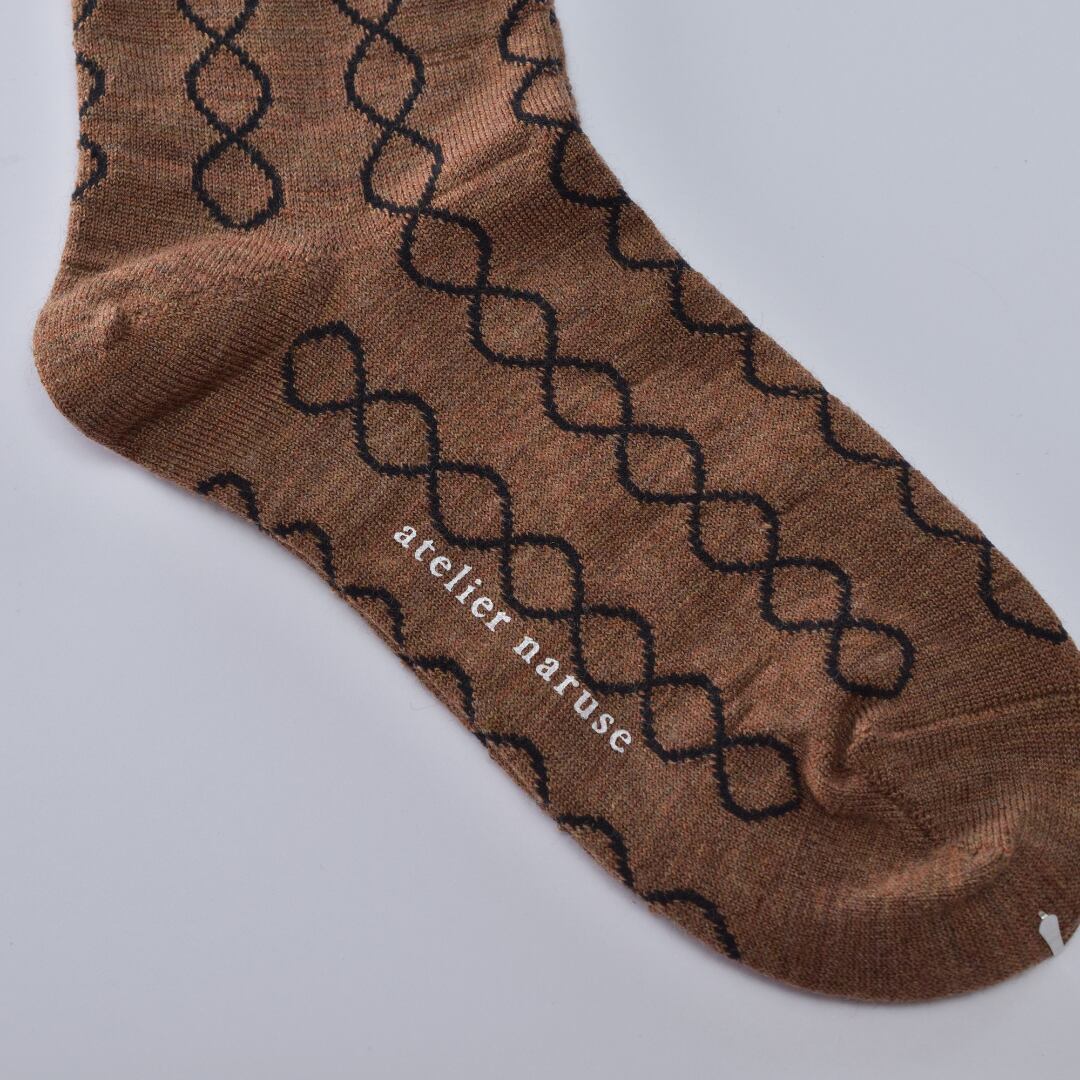 atelier naruse アトリエナルセ ウール loop ハイソックス