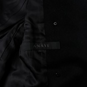 ANAYI アナイ カシミヤ100% ロングチェスターコート 36/ブラック