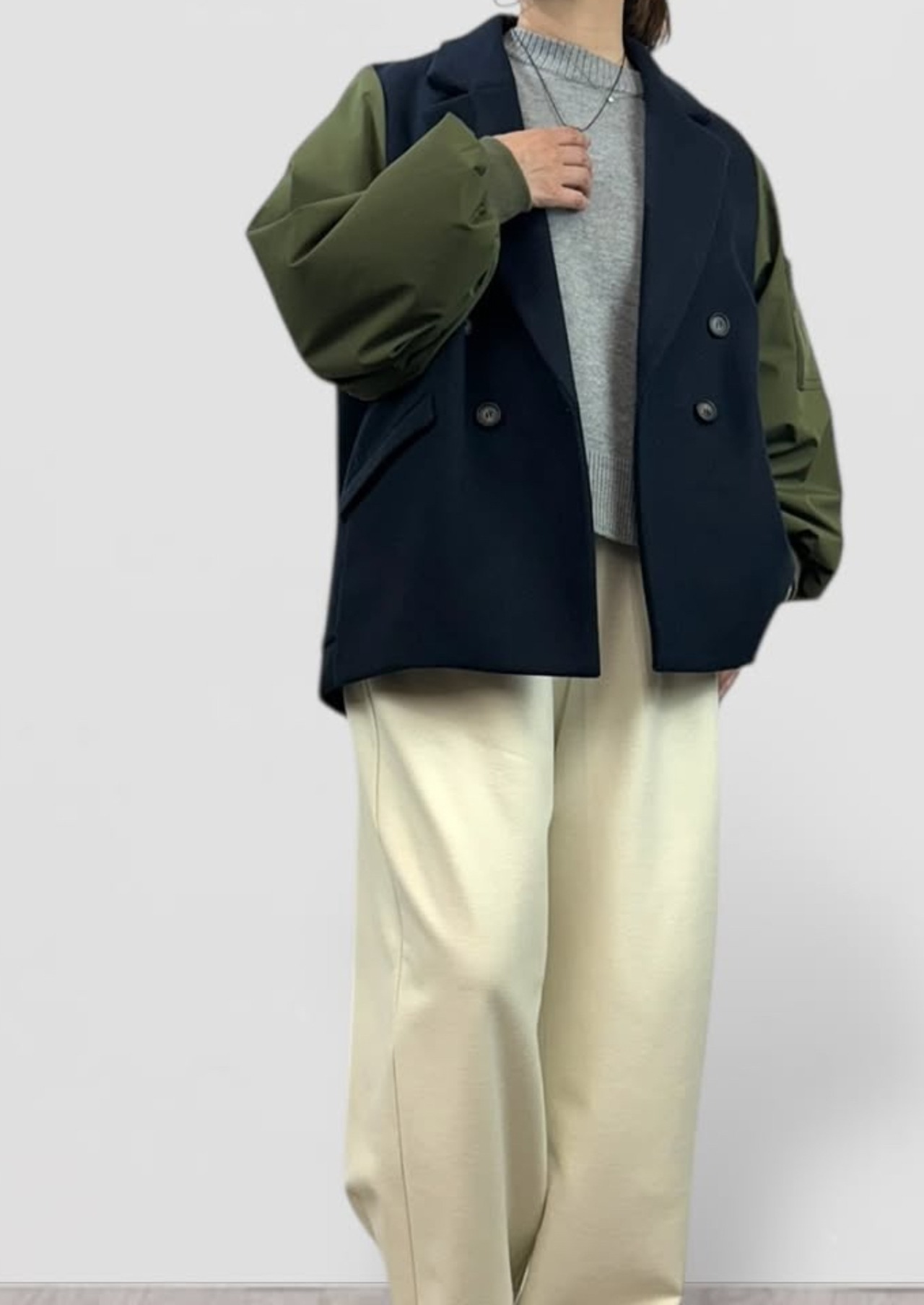 QTUME エアリーウールxソロテックスPコート　24580