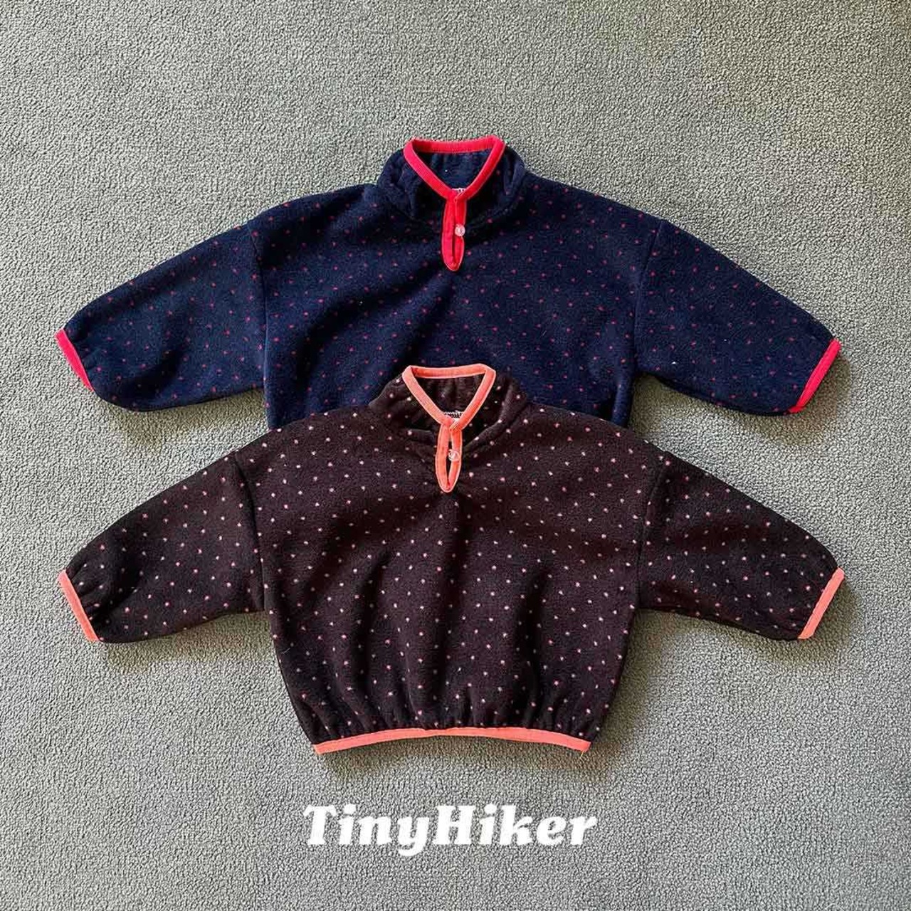 〖取寄〗韓国子供服 / 26winter / TinyHiker / プチドットフリースT / キッズ *XS~XL*